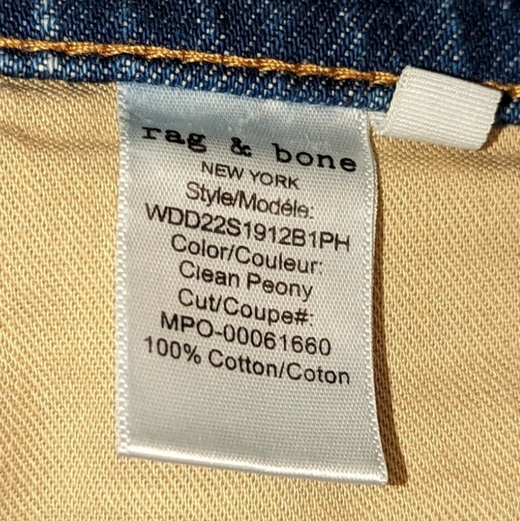 Rags & Bone Dre Rise Distressed Denim Shorts.... Size 31 - Picture 5 of 8